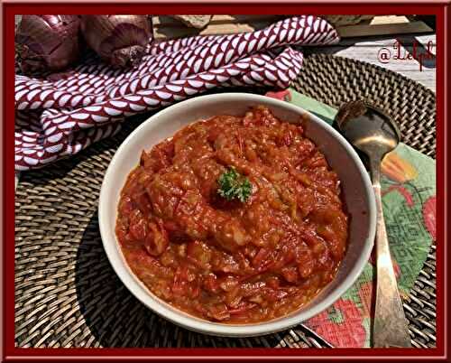 Piperade aux poivrons rouges