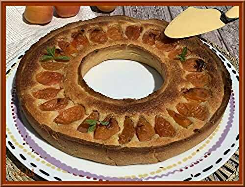 Tarte amandine abricot et menthe