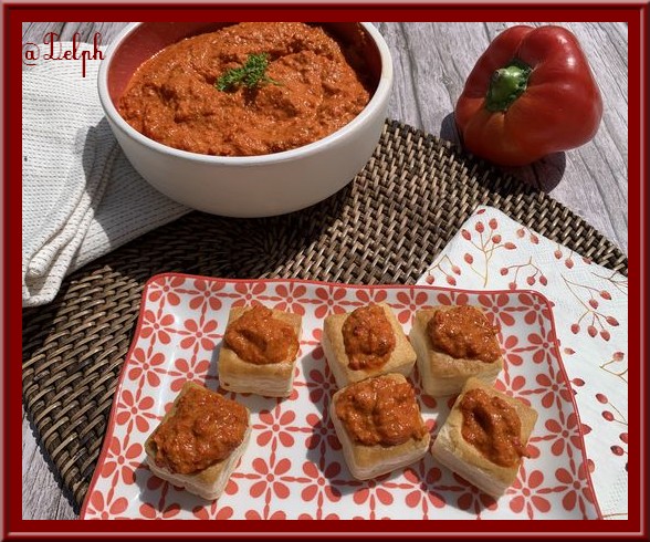 Muhammara, crème de poivrons rôtis