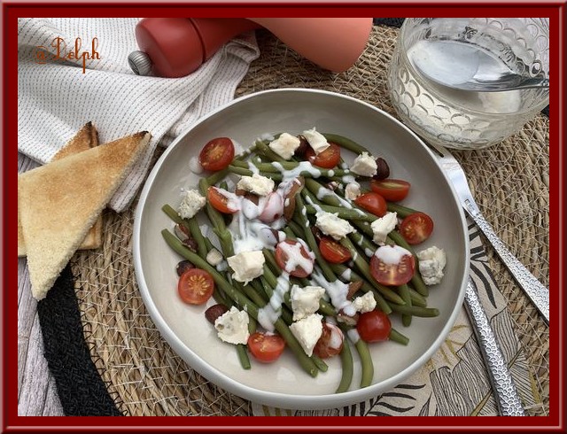 Salade de haricots verts au gorgonzola