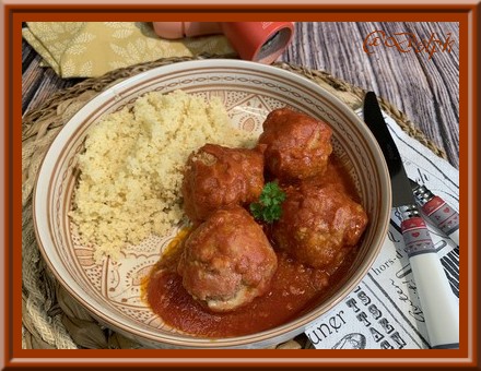 Boulettes de viande de veau à la sauce tomate (polpettes)