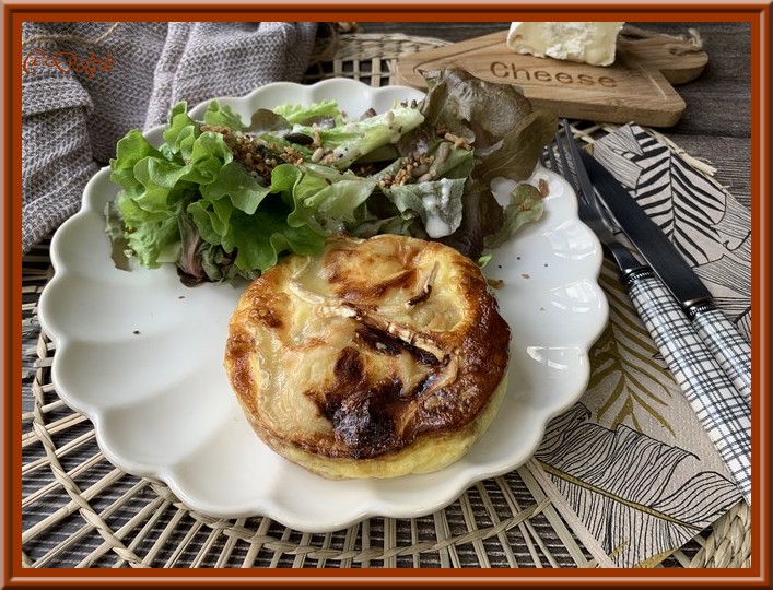 Clafoutis de chou-fleur, chèvre et noix