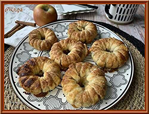 Feuilletés aux pommes et à la cannelle.