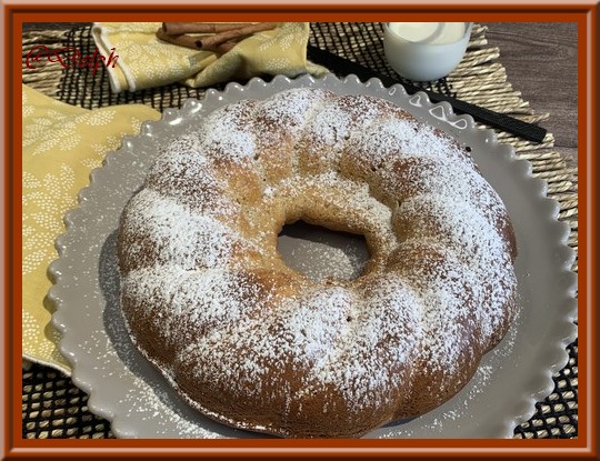 Le gâteau verre de lait