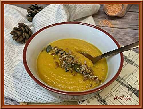 Soupe de carottes et lentilles corail