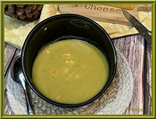 Velouté de patate douce, brocoli et cheddar