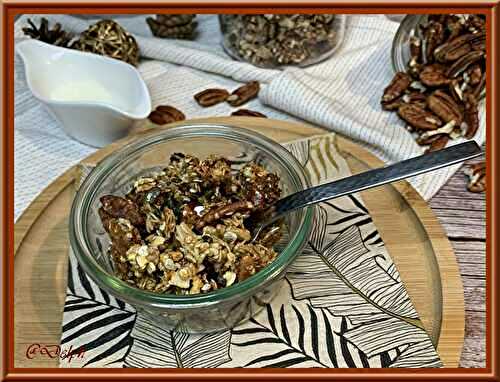 Granola aux noix de pécan et graines