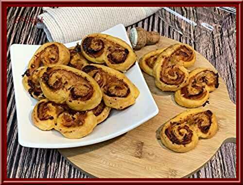 Palmiers au pesto et au bacon