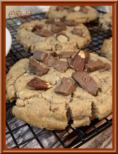 Cookies aux amande et chocolat praliné