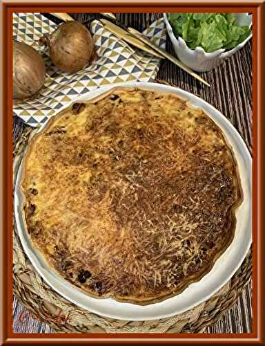Tarte aux oignons et lardons