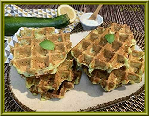 Gaufres de courgette et bacon