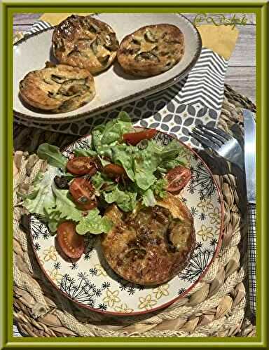 Petits flans de courgette au parmesan