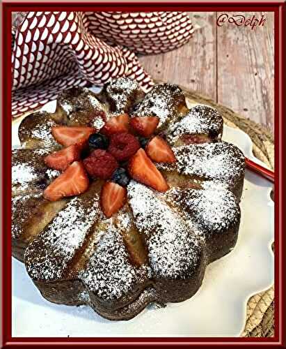 Gâteau aux fruits rouges et skyr