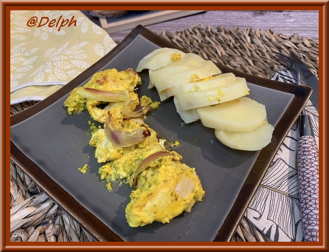 Aiguillettes de dinde marinées au skyr et curcuma
