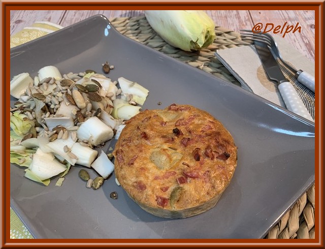 Clafoutis d’endives et de bacon