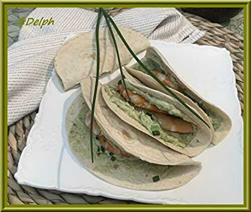 Wraps d’avocat et crevettes