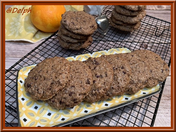 Cookies au chocolat et orange