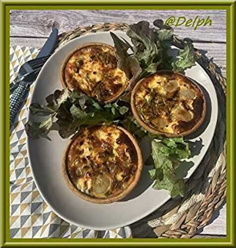 Tartelettes aux oignons nouveaux