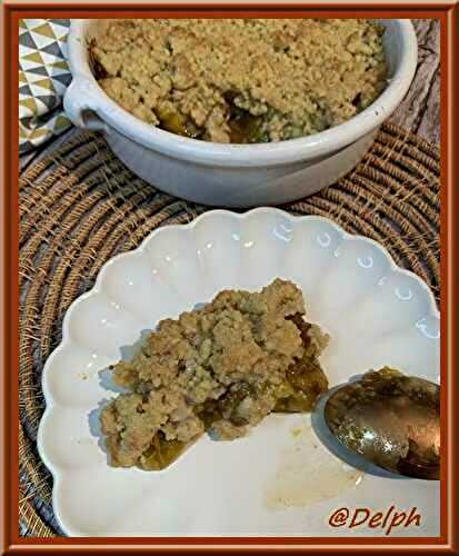 Crumble  aux prunes et beurre salé