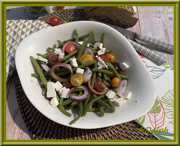 Salade de haricots verts aux tomates