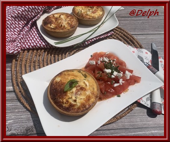 Tartelettes tomates mozza, féta