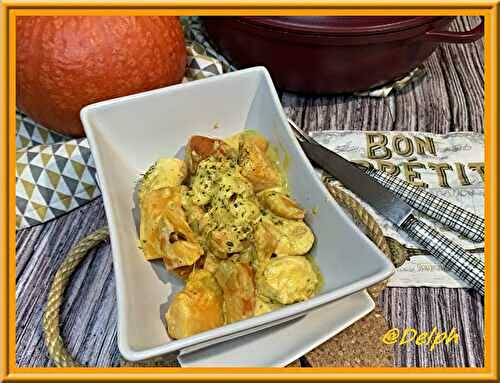 Curry de poulet au potimarron
