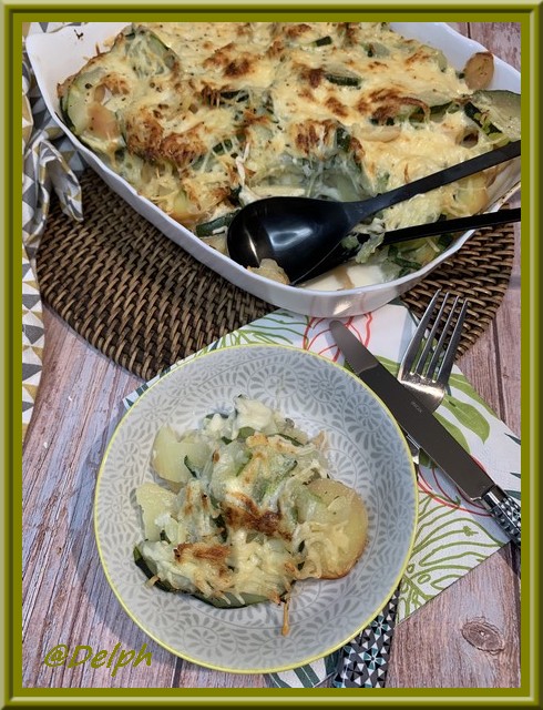 Gratin de courgettes et pommes de terre