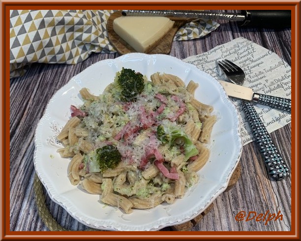 Pâte au brocoli et bacon
