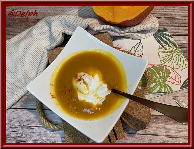 Soupe de potimarron et son fantôme
