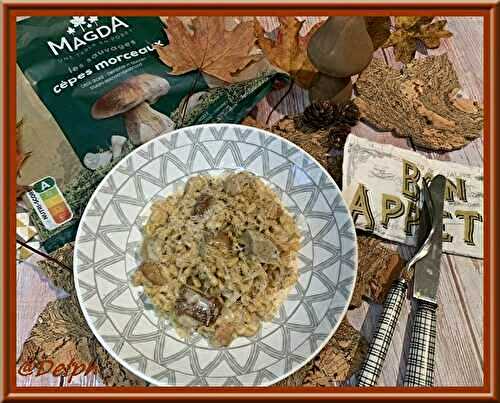 Risotto de blé aux cèpes
