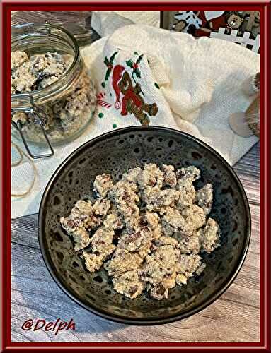 Amandes enrobées de chocolat blanc et de noix de coco au Thermomix