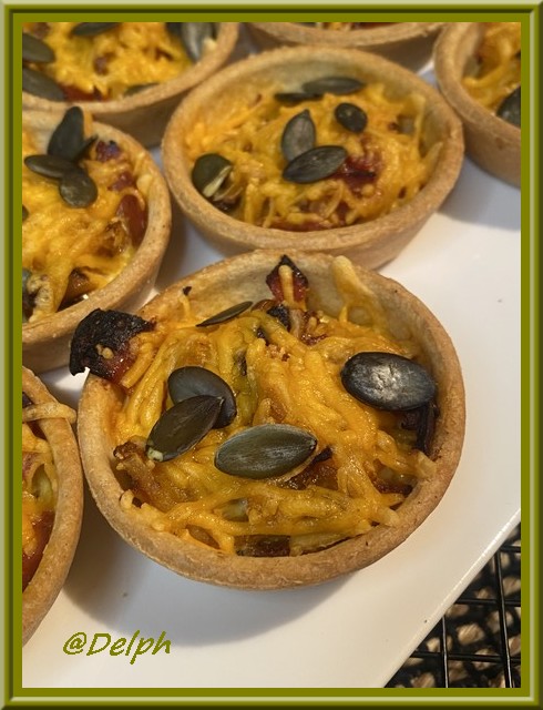 Petites quiches au chorizo et butternut