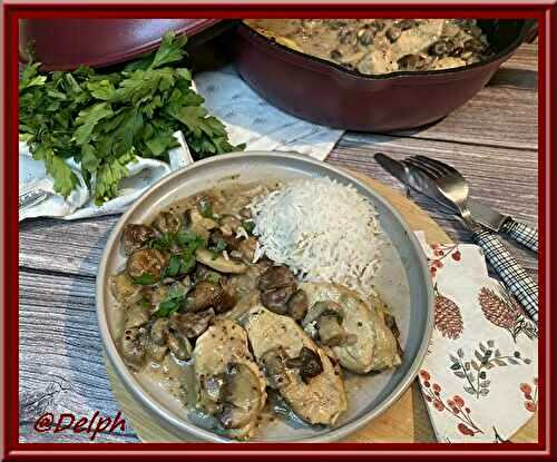 Poulet aux marrons et moutarde à l’ancienne