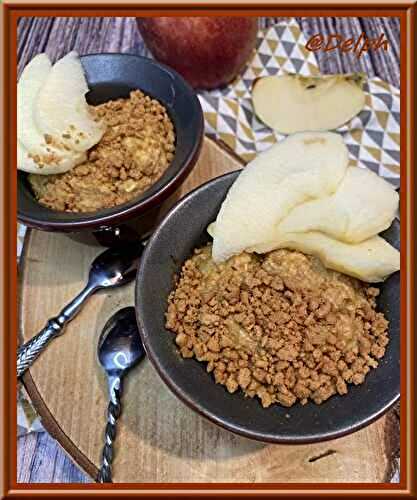Collation aux spéculoos et pomme