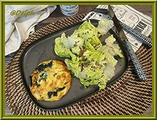 Quiche sans pâte à la truite fumée et épinards