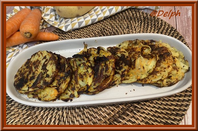 Paillassons de pommes de terre et carotte