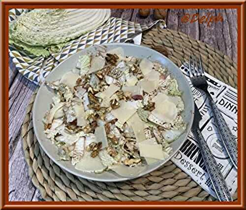 Salade de chou chinois aux lardons et noix