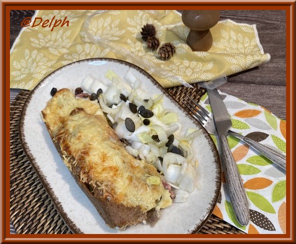 Gratin de crêpes farcies aux pommes de terre, champignons et lardons