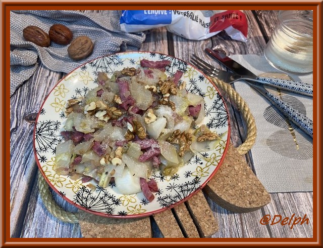 Poêlée d’endive  et lardon de dinde