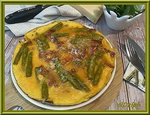 Omelette aux asperges et chorizo