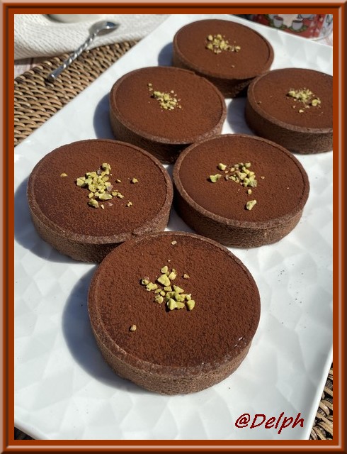 Tartelettes  à la ganache au chocolat et thé