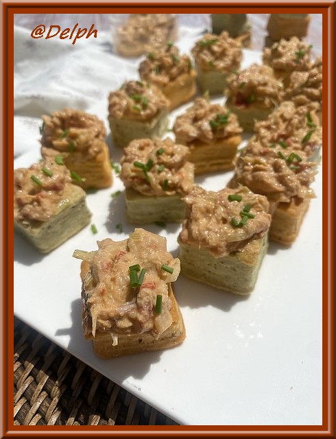 Tartinade de maquereaux et poivrons marinés