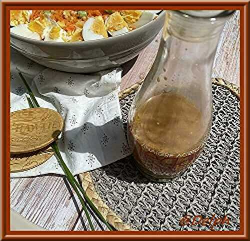 Vinaigrette au vinaigre balsamique et moutarde à l’ancienne
