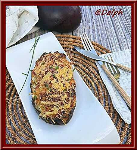 Aubergine gratinée au bacon et mascarpone