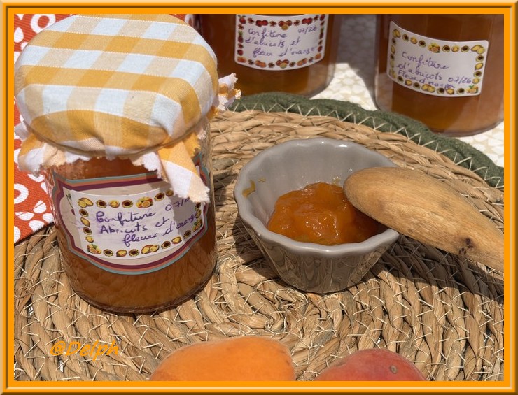 Confiture d’abricots et fleur d’oranger