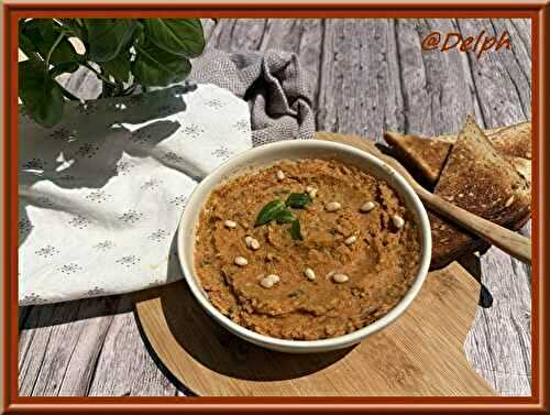 Houmous de tomates séchées et basilic