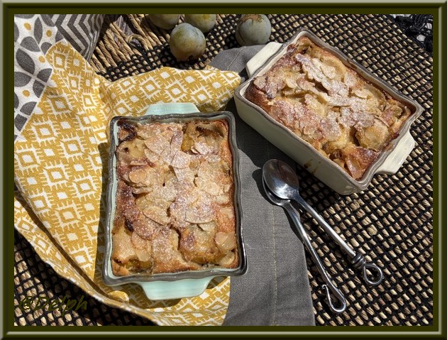 Clafoutis aux prunes et lait concentré