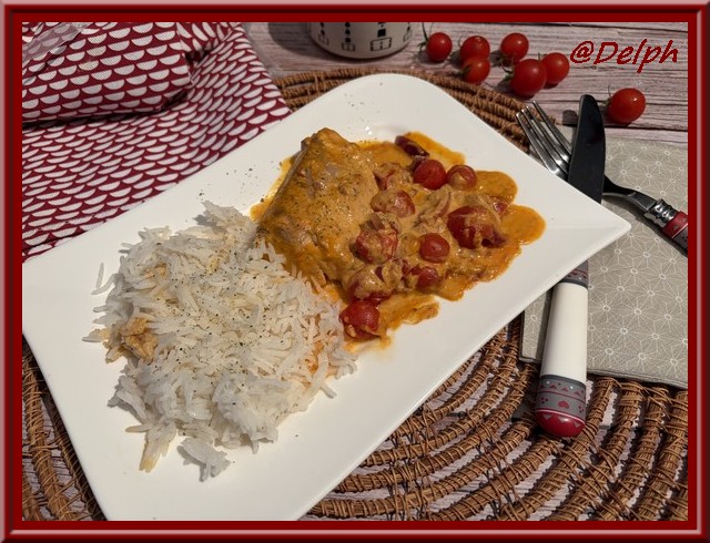 Curry de saumon aux tomates cerises