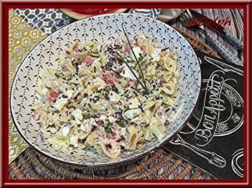Salade de pâtes à la crème de feta