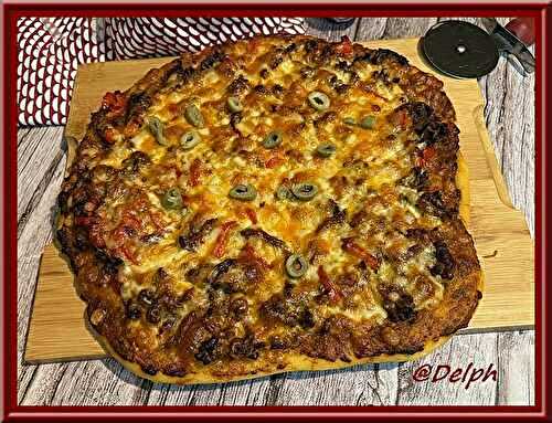 Pizza bœuf haché et cheddar
